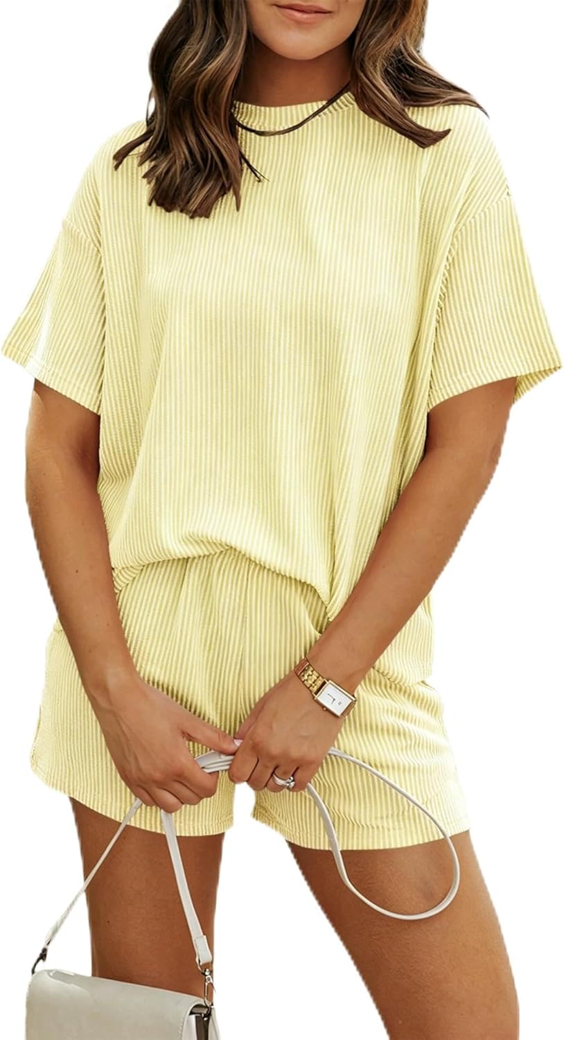 Thumbnail 6 de MARZXIN Women’s 2-Piece Shorts Set (2026) — Ribbed Knit Casual Summer Lounge & Travel Outfit