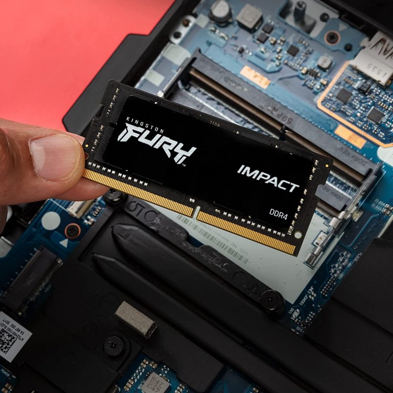 Detalle 2 de Kingston Fury Impact SO-DIMM DDR4 32GB 3200MHz CL20 para portátil