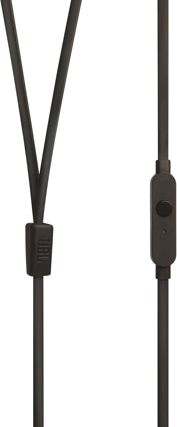 Detalle 2 de JBL Tune 110E JBLT110BLKAME Wired In-Ear Headphones with Pure Bass and Mic