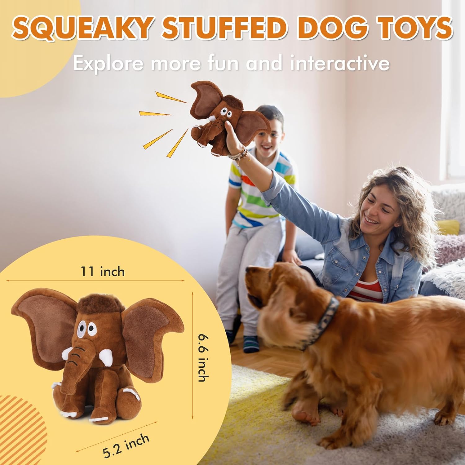 Detalle de Letsmeet Interactive Plush Dog Toy