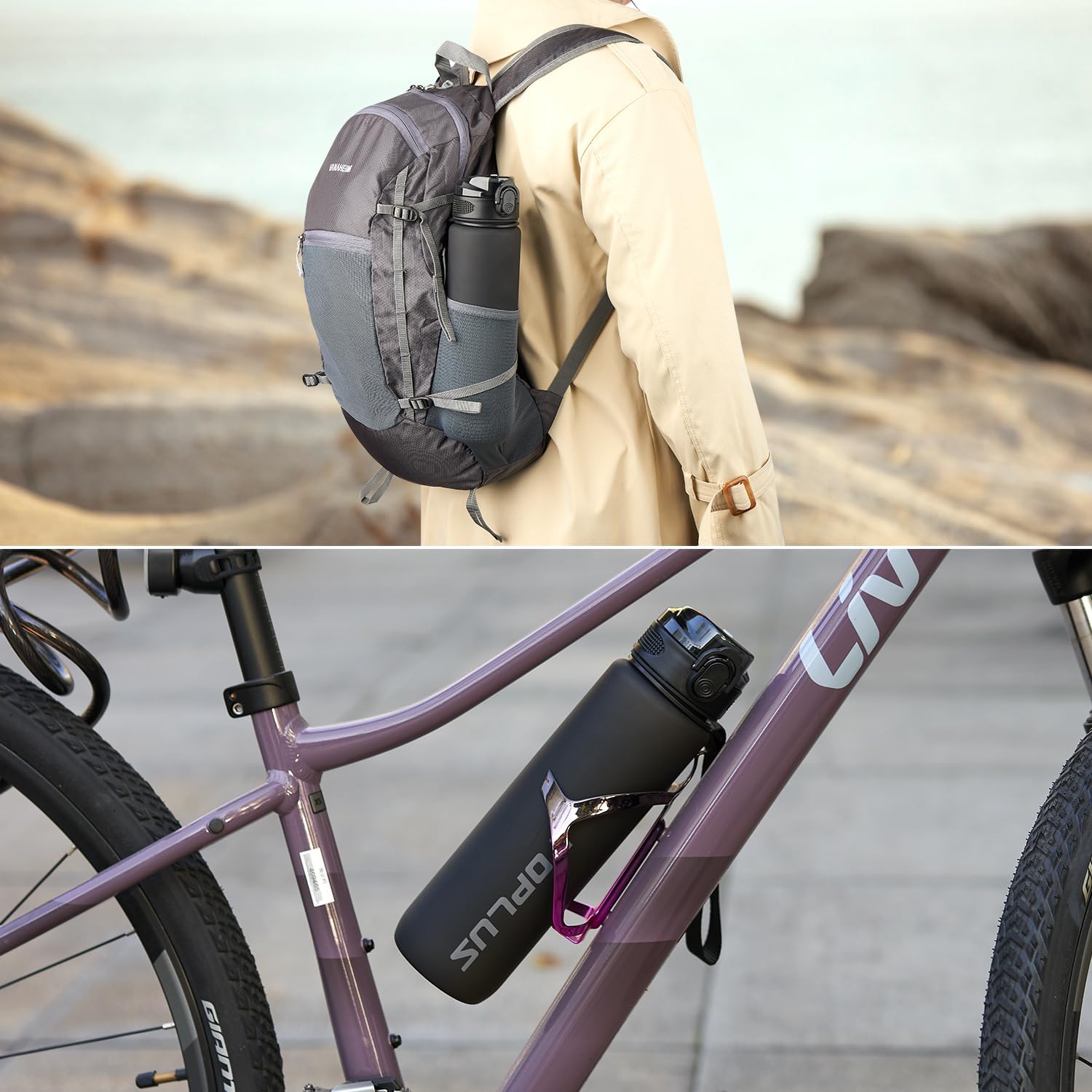 Thumbnail 5 de TOPLUS 1L BPA-Free Tritan Sports Water Bottle