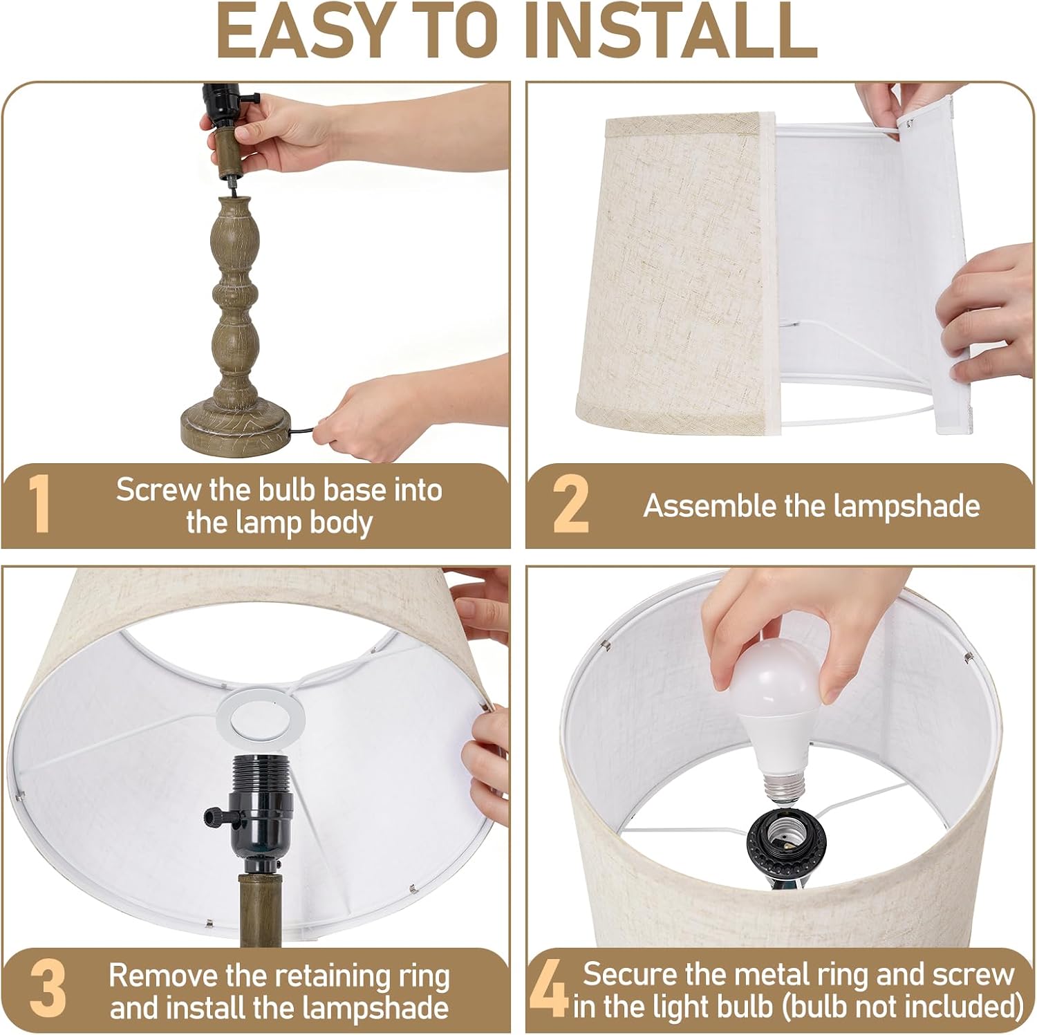 Thumbnail 6 de Table Lamps Set of 2, 20.5-inch