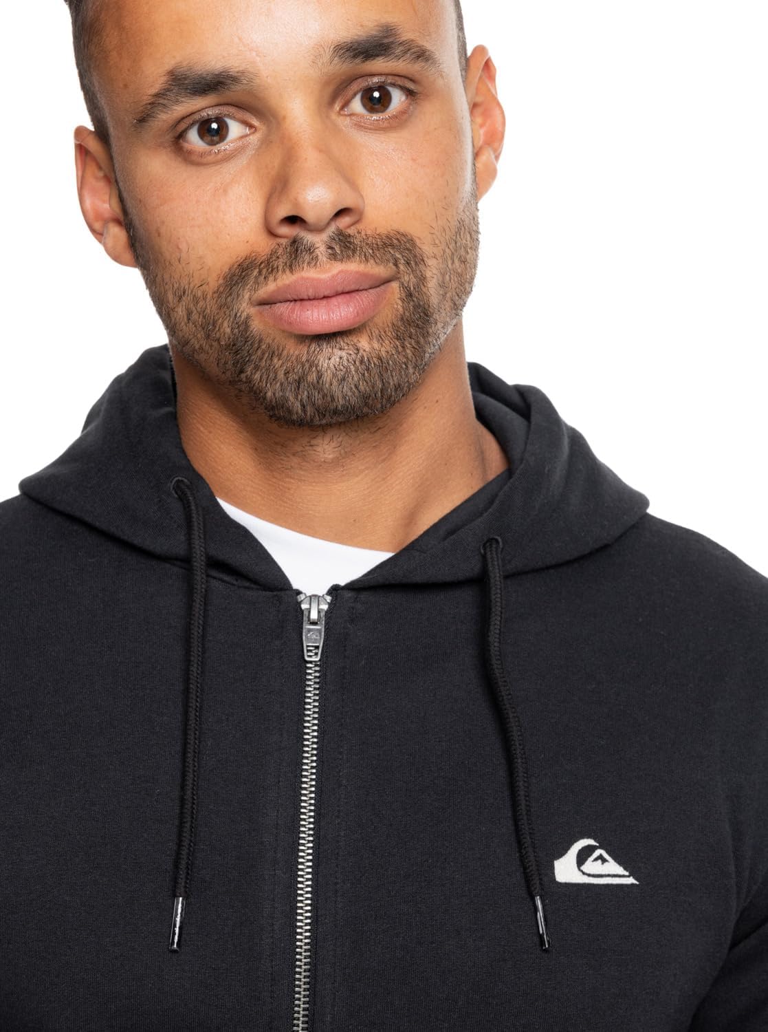 Detalle de Quiksilver Basic Hood Zip Young Men: Maglione con cappuccio e zip frontale (Pacco da 1)