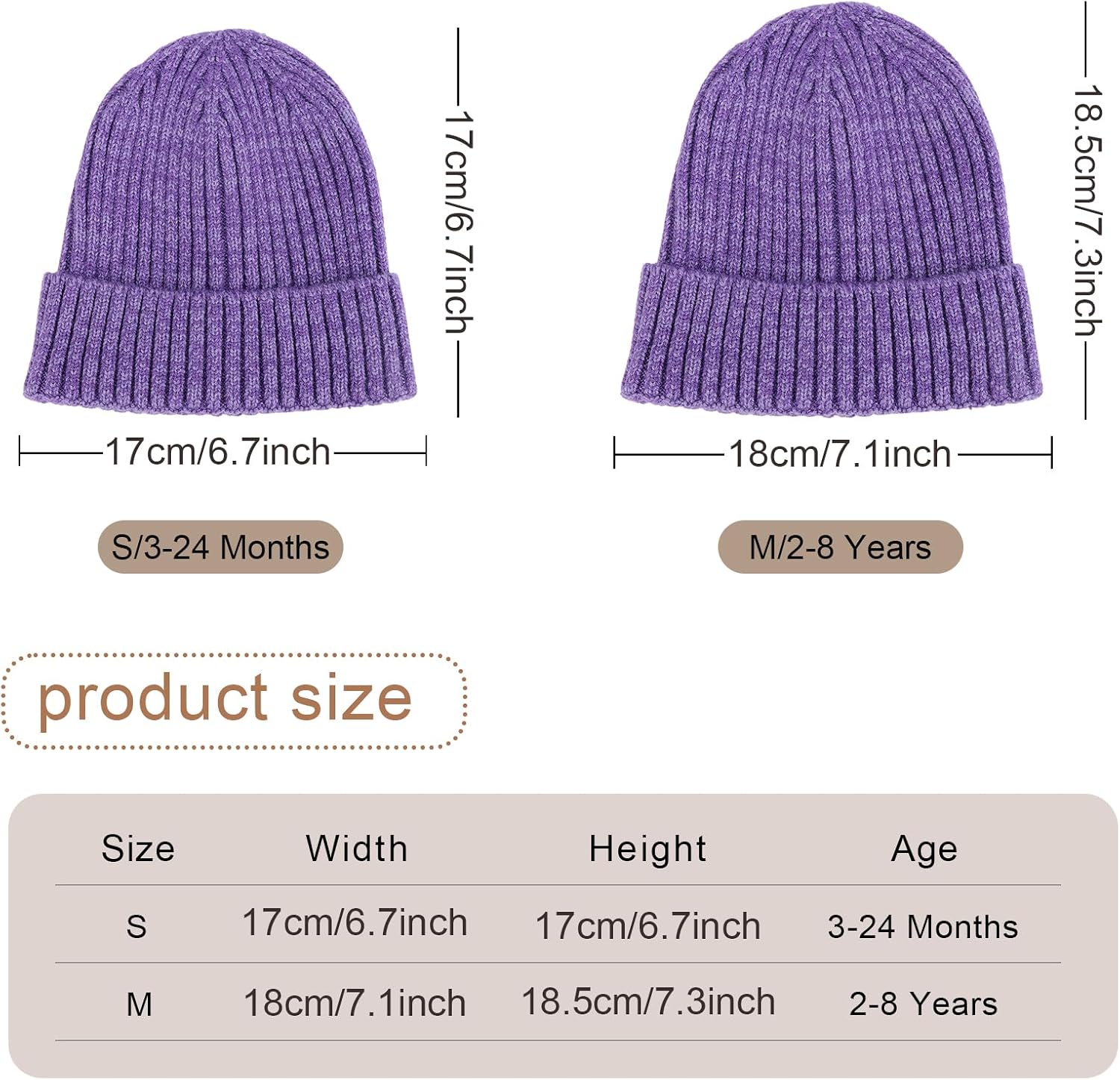 Thumbnail 3 de DRESHOW Baby Toddler Beanie: Soft Knit Winter Hat for 3 Months to 8 Years