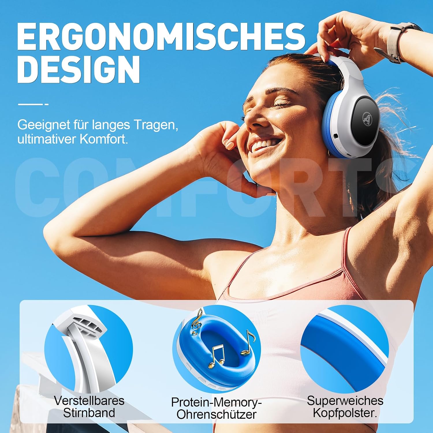 Detalle de Awinnasey Gaming-Headset mit 2,4 GHz