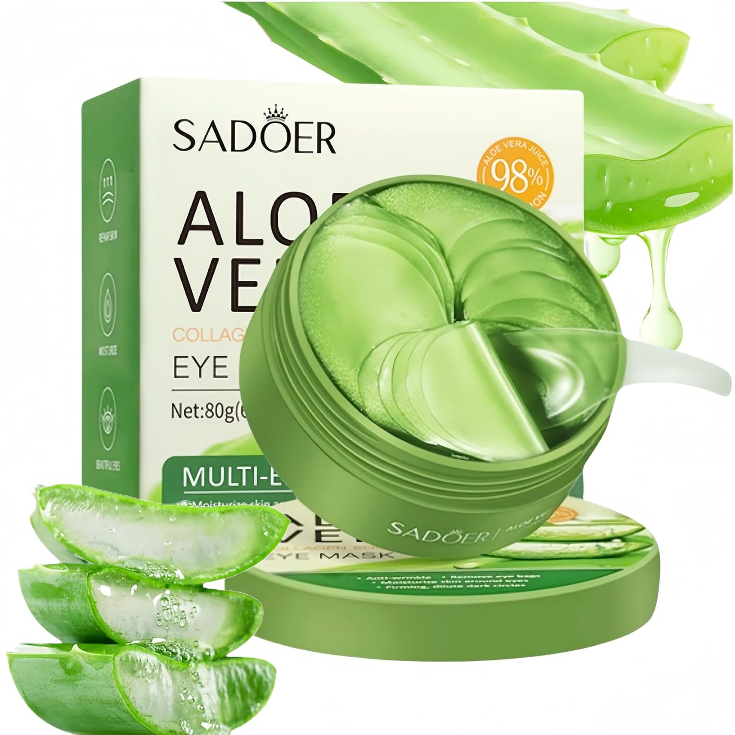 Detalle de BULSUK Augenpads 60PC Hyaluron Patches