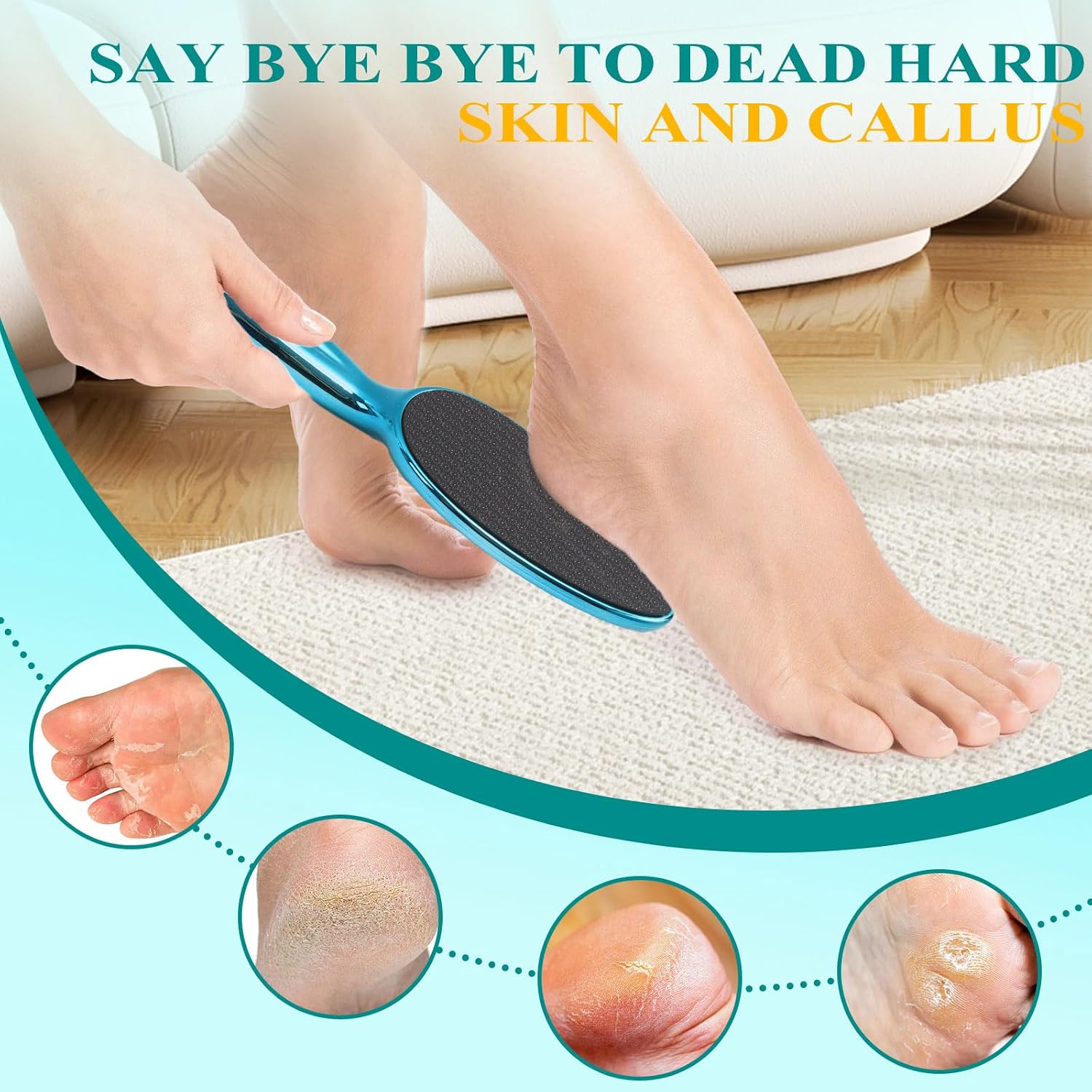 Thumbnail 6 de HovuuTuig Nano Glass Foot File (Only One) – Gentle callus remover for hard, dead skin on feet (Blue)