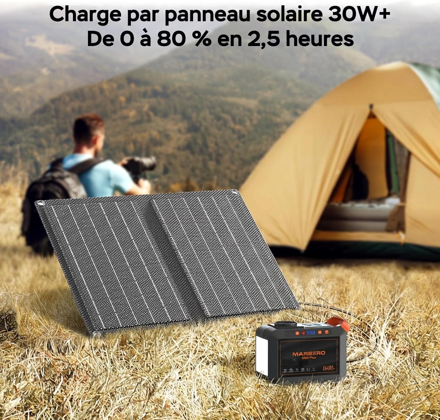 Detalle de MARBERO Générateur solaire 26,400 mAh