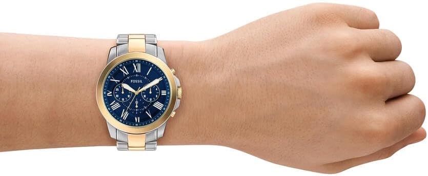 Thumbnail 1 de FOSSIL Herren Grant Uhr – Quarz-Chronograph mit Edelstahlarmband (44 mm)