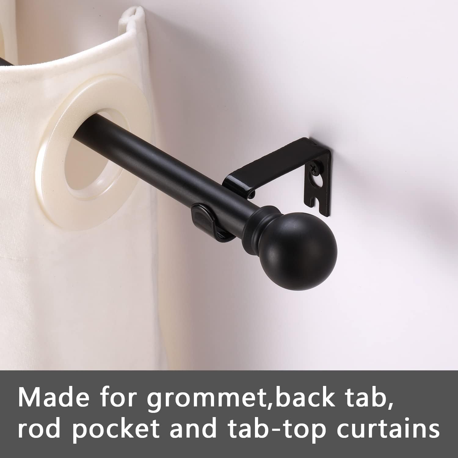 Detalle de GXOACKJ 32-48 inch Curtain Rod Set, 5/8 in ๐ช