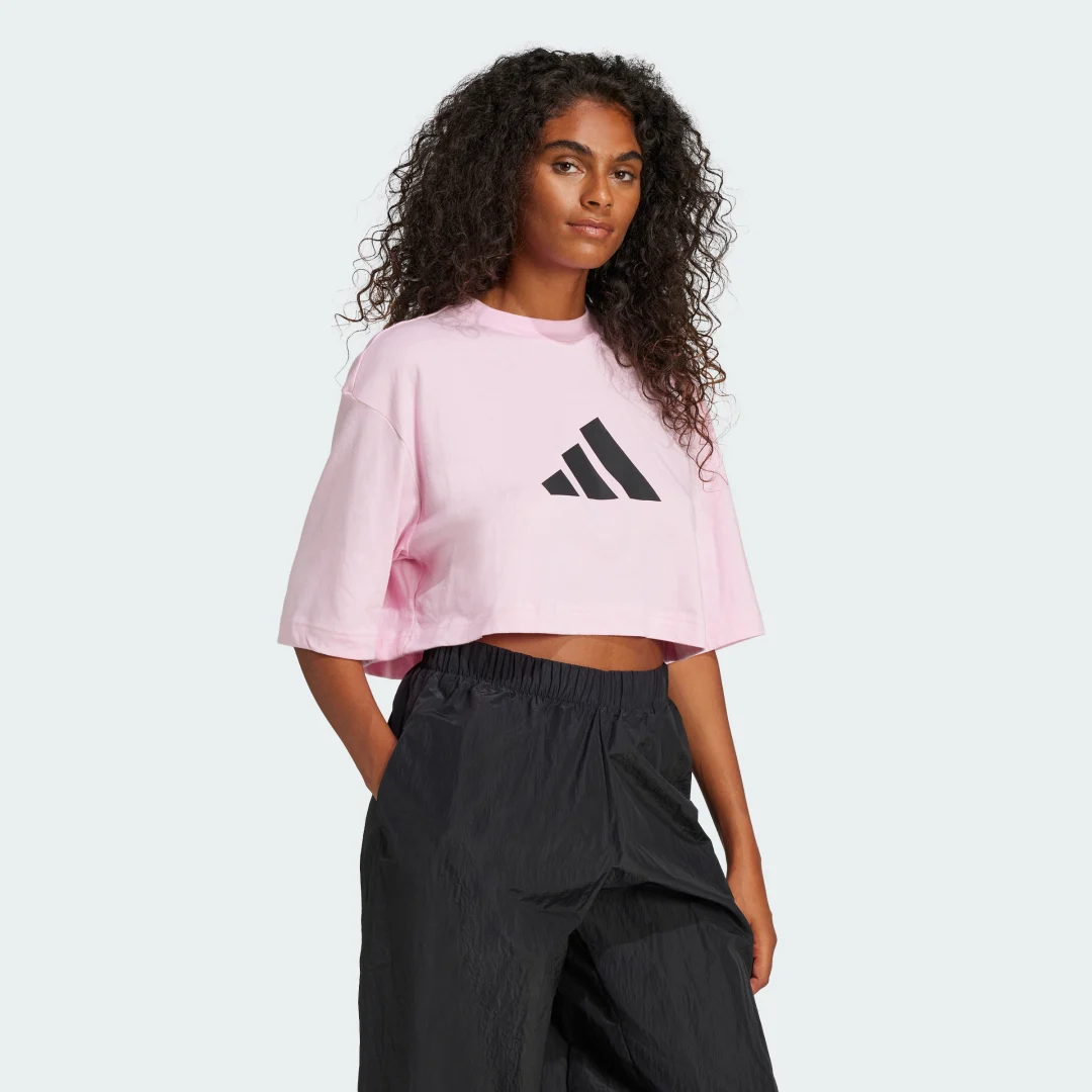 Detalle de Camiseta Future Icons 3 Bar Logo de Adidas (Rosa)