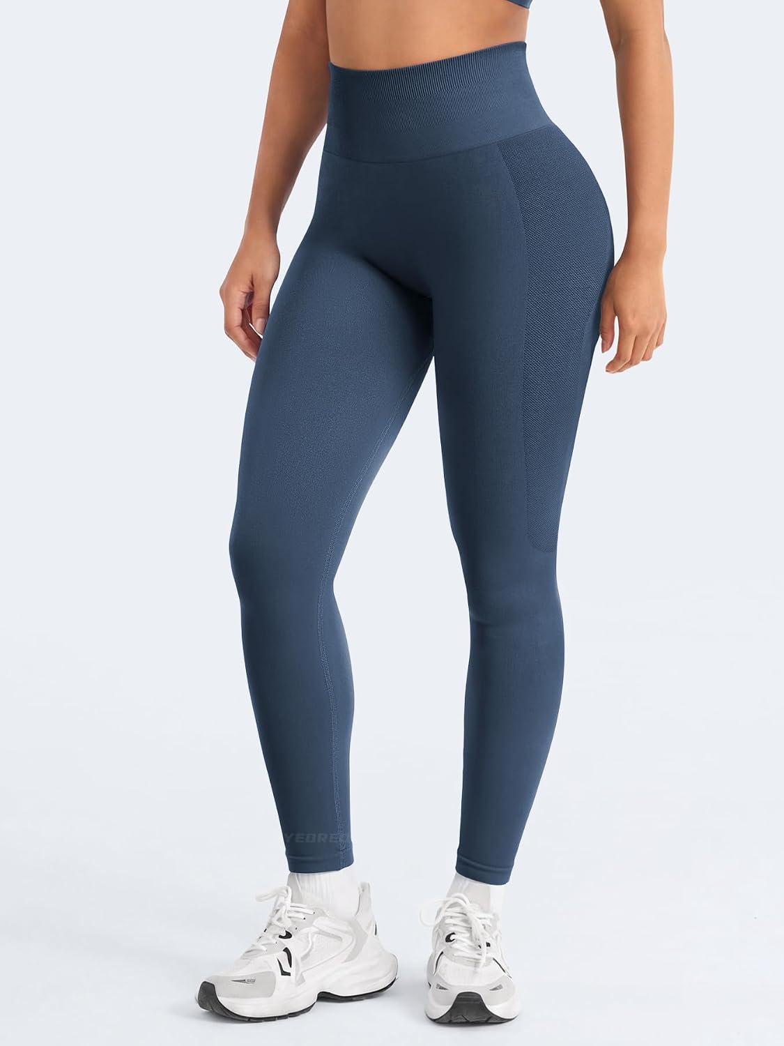 Detalle de YEOREO Amplify Seamless Scrunch Leggings for Women with High Waist Tummy Control