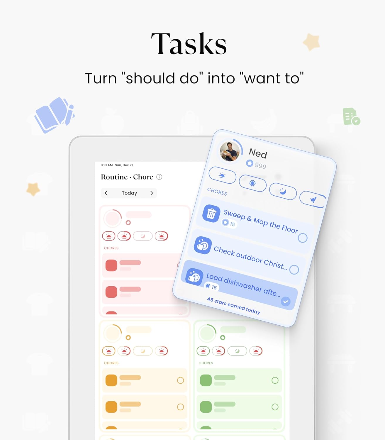 Thumbnail 4 de Cozyla Calendar Plus 2 (15.6") Smart Digital Family Calendar Wall Planner with Touchscreen, Chore Chart, and Cozyla+ App