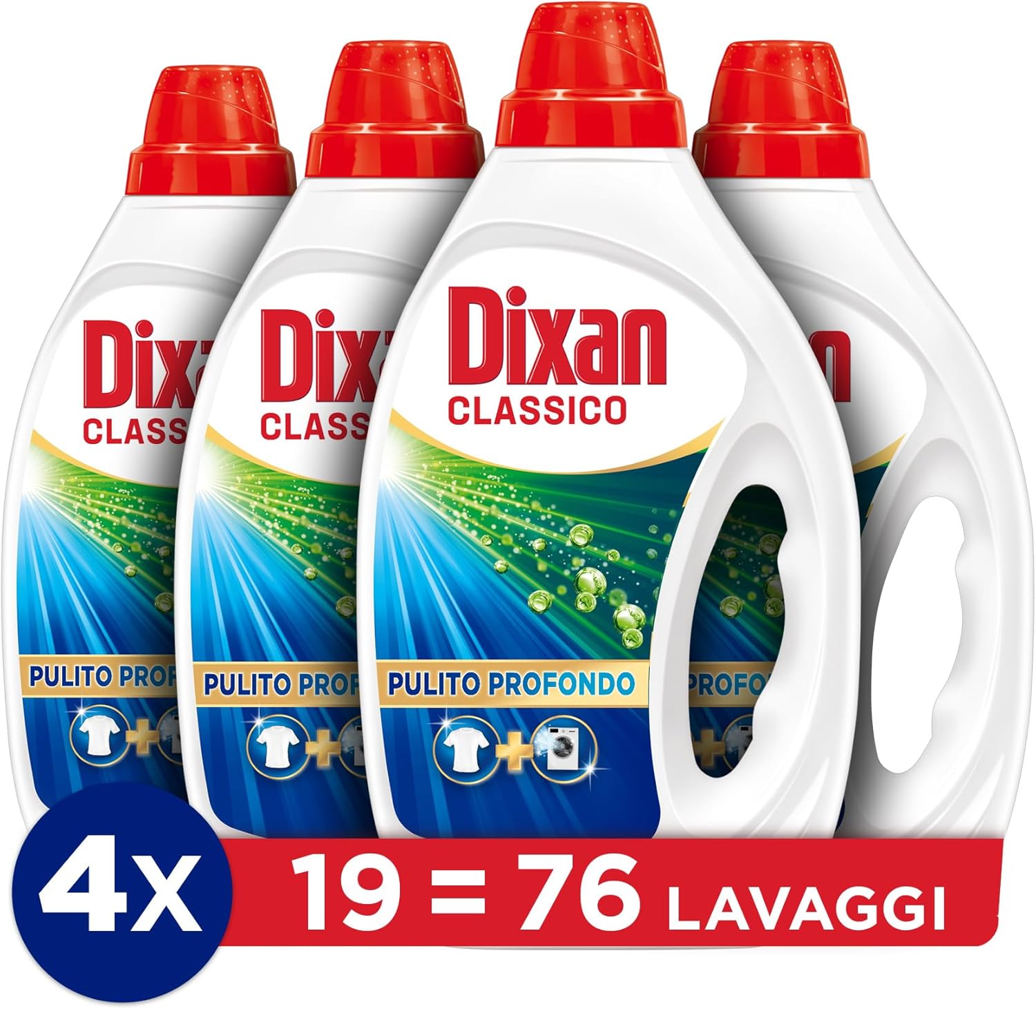 Thumbnail 1 de Dixan Liquido Classico 4 x 19 lavaggi