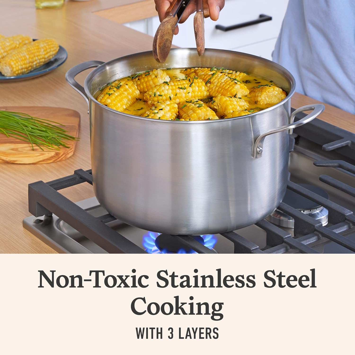 Detalle de Calphalon Stainless Steel Cookware Set, 6-Qt Stock Pot