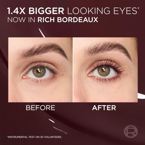 Detalle de L'Oréal Paris Mascara Volume Millions Cils Panorama Bordeaux Cashmere – un regard panoramique sans paquets
