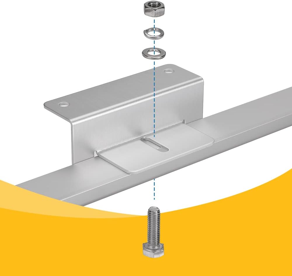Detalle de BougeRV Solar Panel Mounting Brackets, Aluminum Alloy