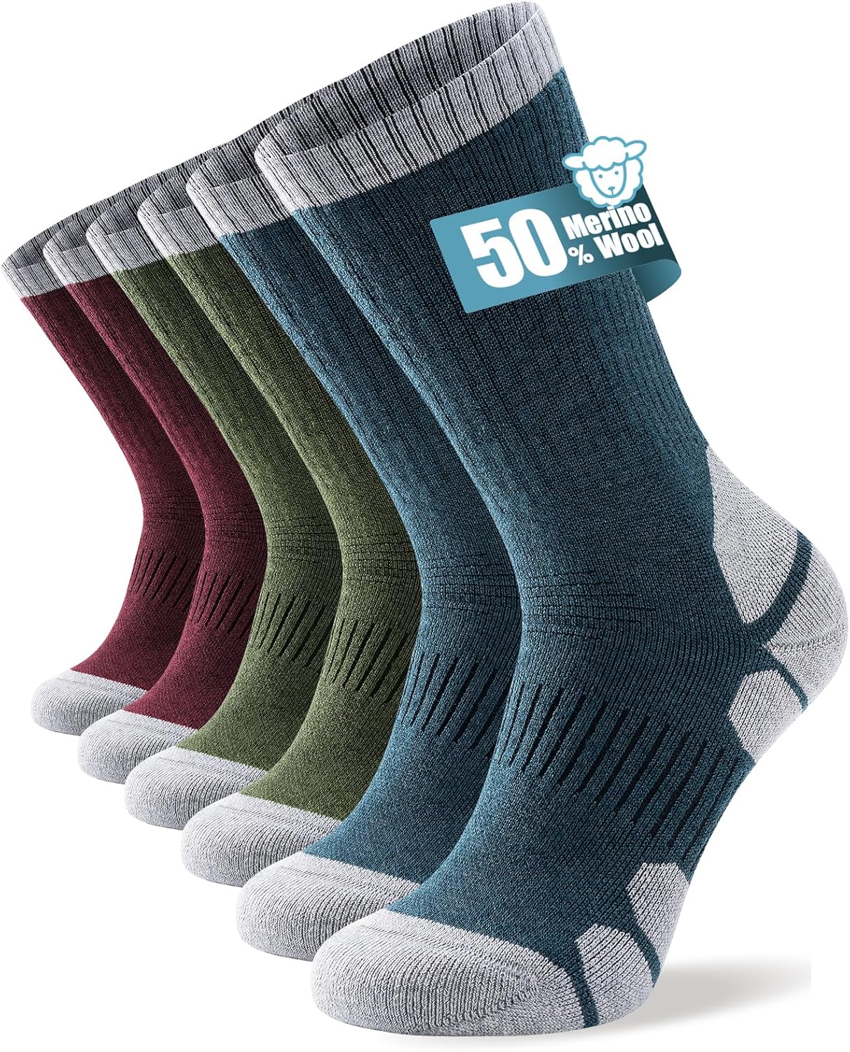 Detalle de TANSTC Merino Thermal Socks 3 Pairs