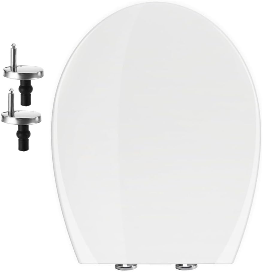 Thumbnail 6 de Rectangular Square Soft Close Toilet Seat 42 cm 🚽
