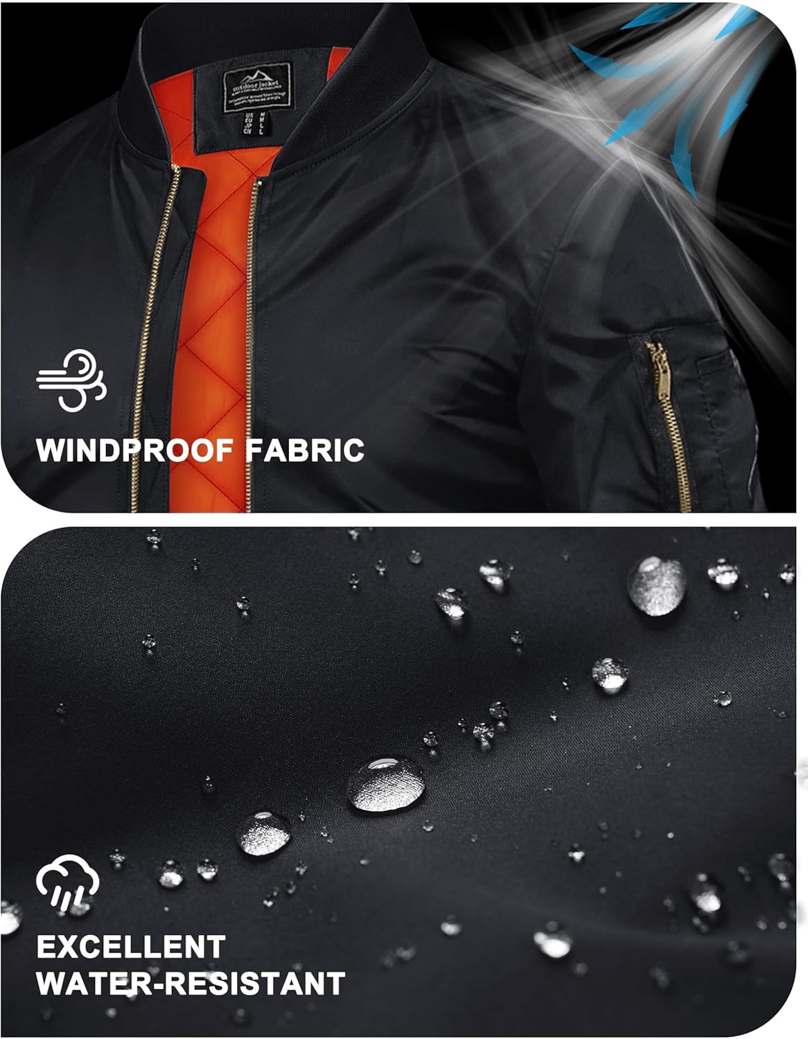 Thumbnail 2 de TACVASEN Bomber Jacket 1 Warm Windbreaker