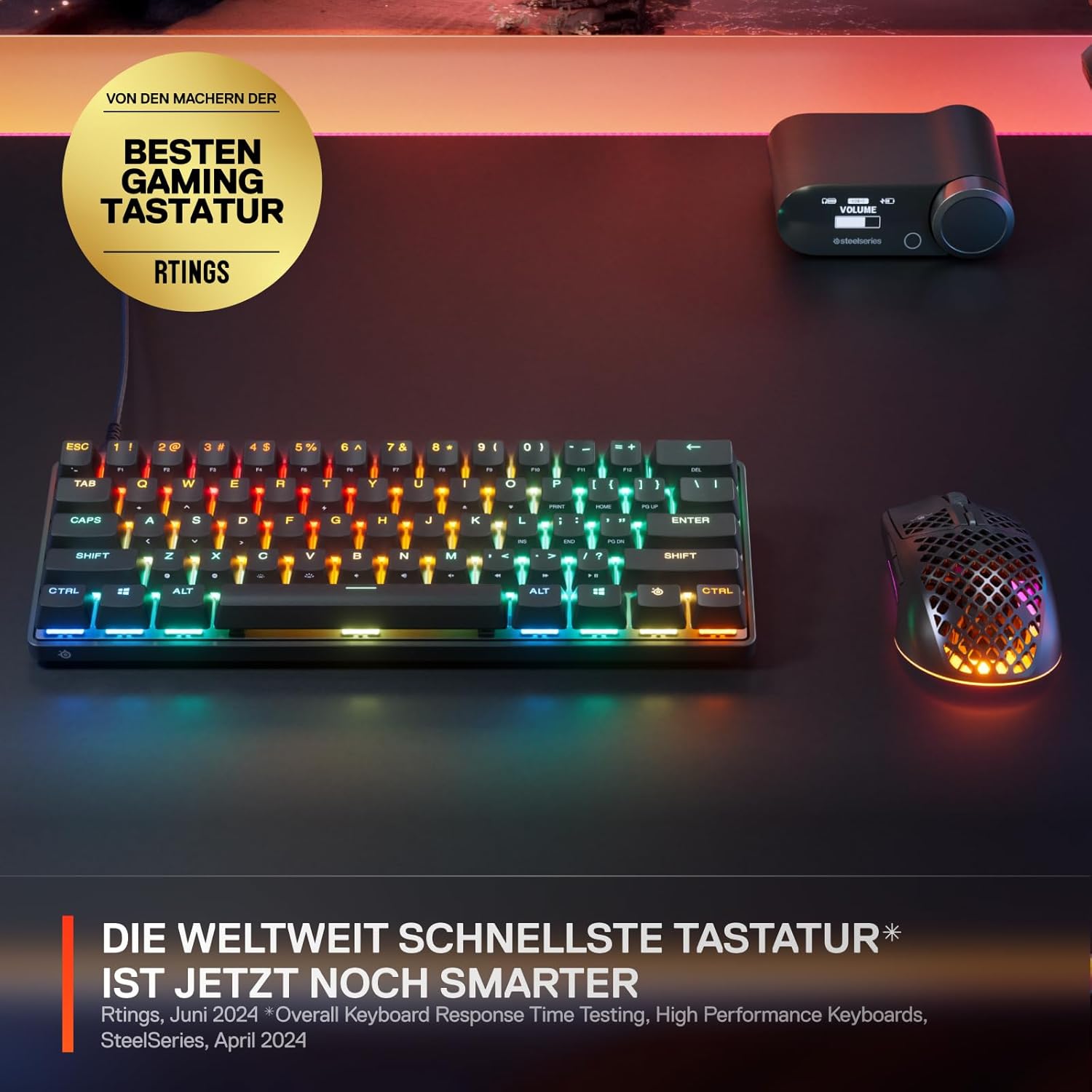 Thumbnail 1 de SteelSeries Apex Pro Mini Gen 3 Gaming-Tastatur 60% ⌨
