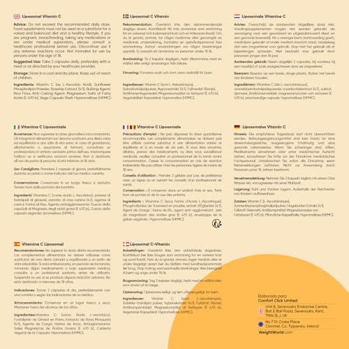 Thumbnail 4 de WeightWorld Vitamina C Liposomal 1000 mg (180 cápsulas) con rosa mosqueta