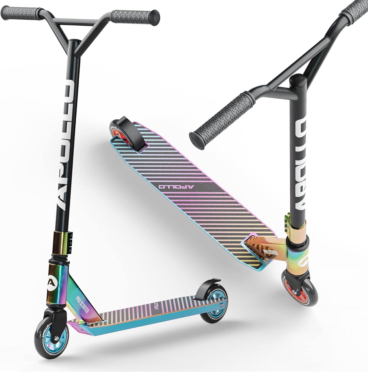 Detalle de Apollo Stunt Scooter Genius Pro – robuster Freestyle-Scooter für Kinder ab 6