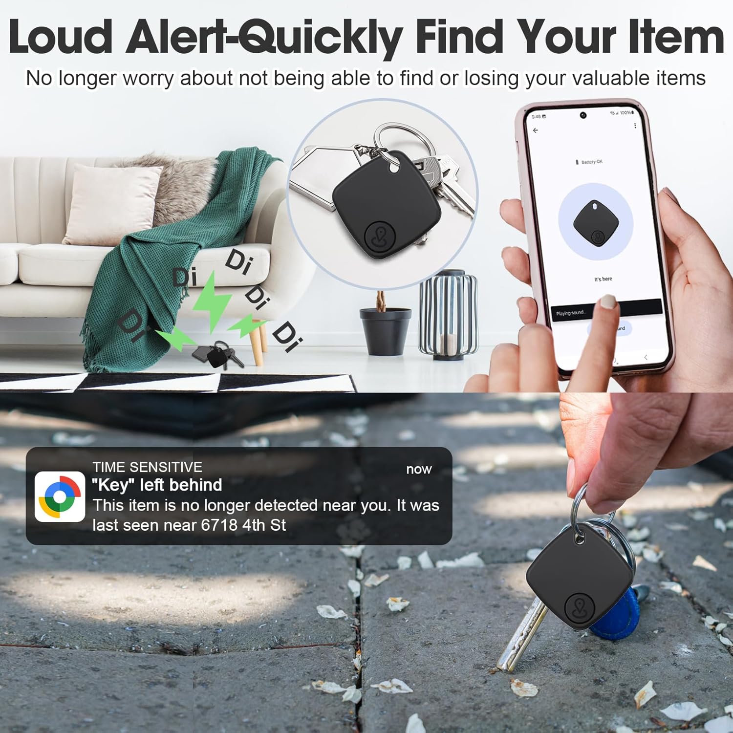 Detalle 1 de Android Smart Tag per chiavi, 4 in 1