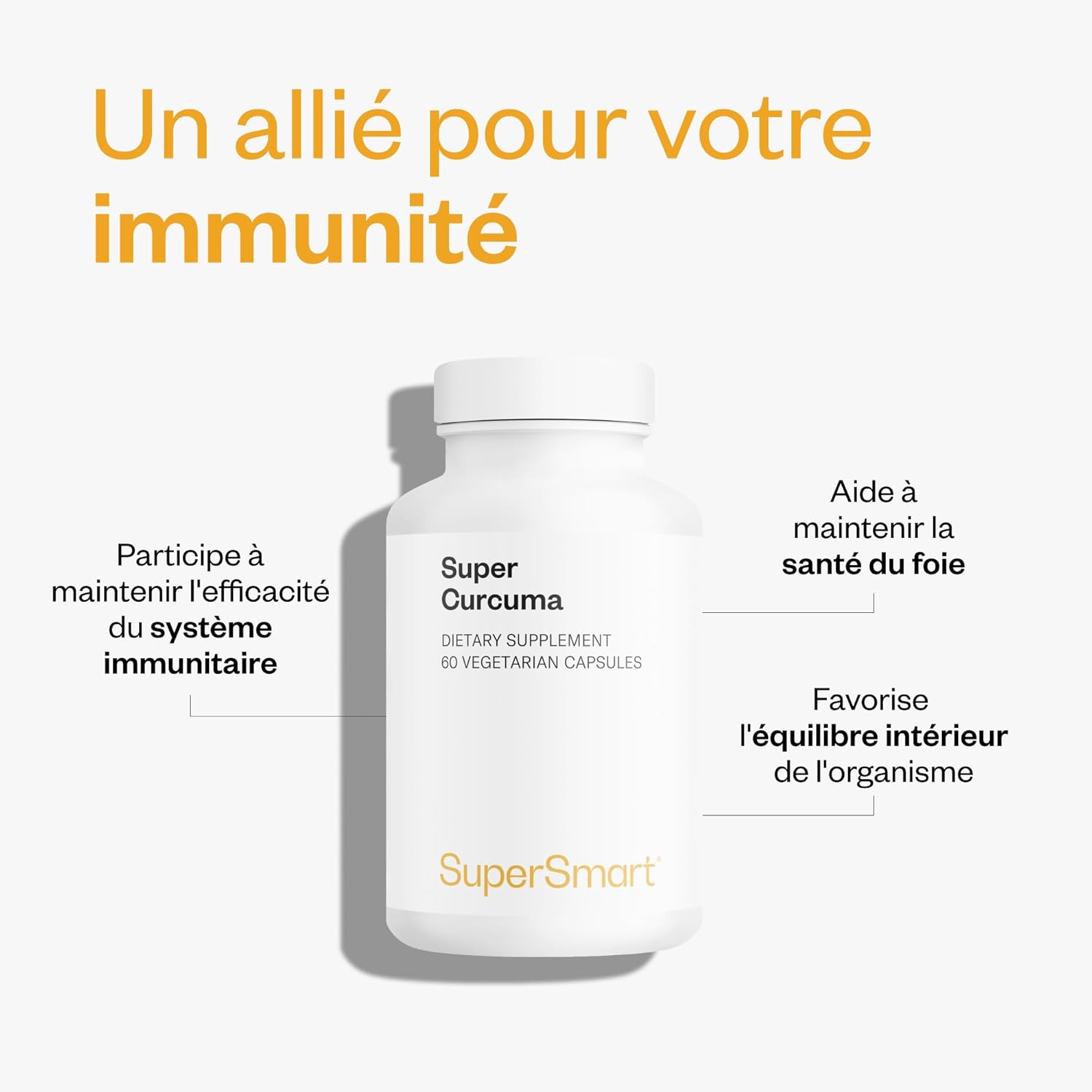 Thumbnail 2 de Super Curcuma SuperSmart – Haute Absorption (Meriva®) à la curcumine et pipérine, vegan