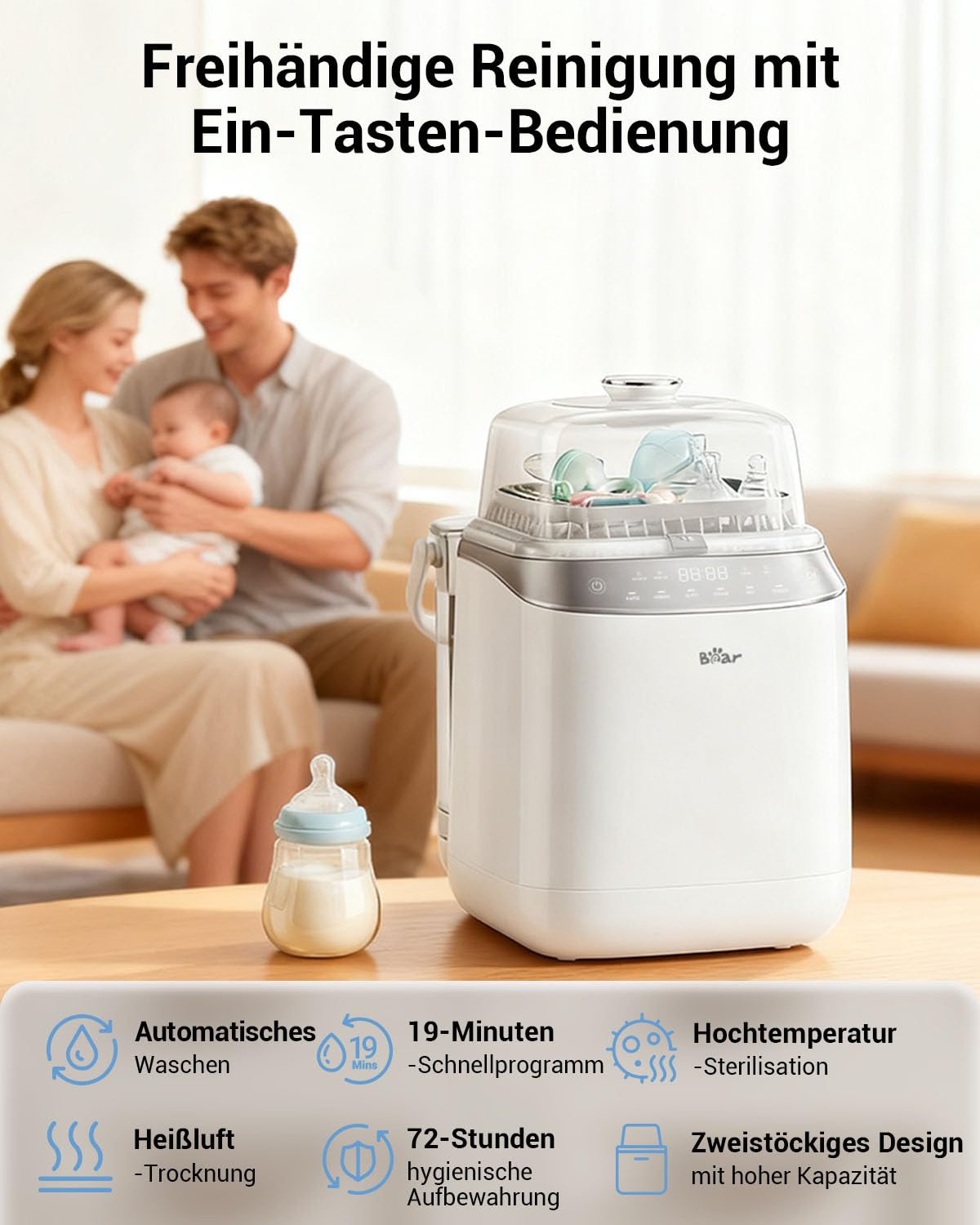 Detalle de Bear Bottle Washer Pro 90 Tabs