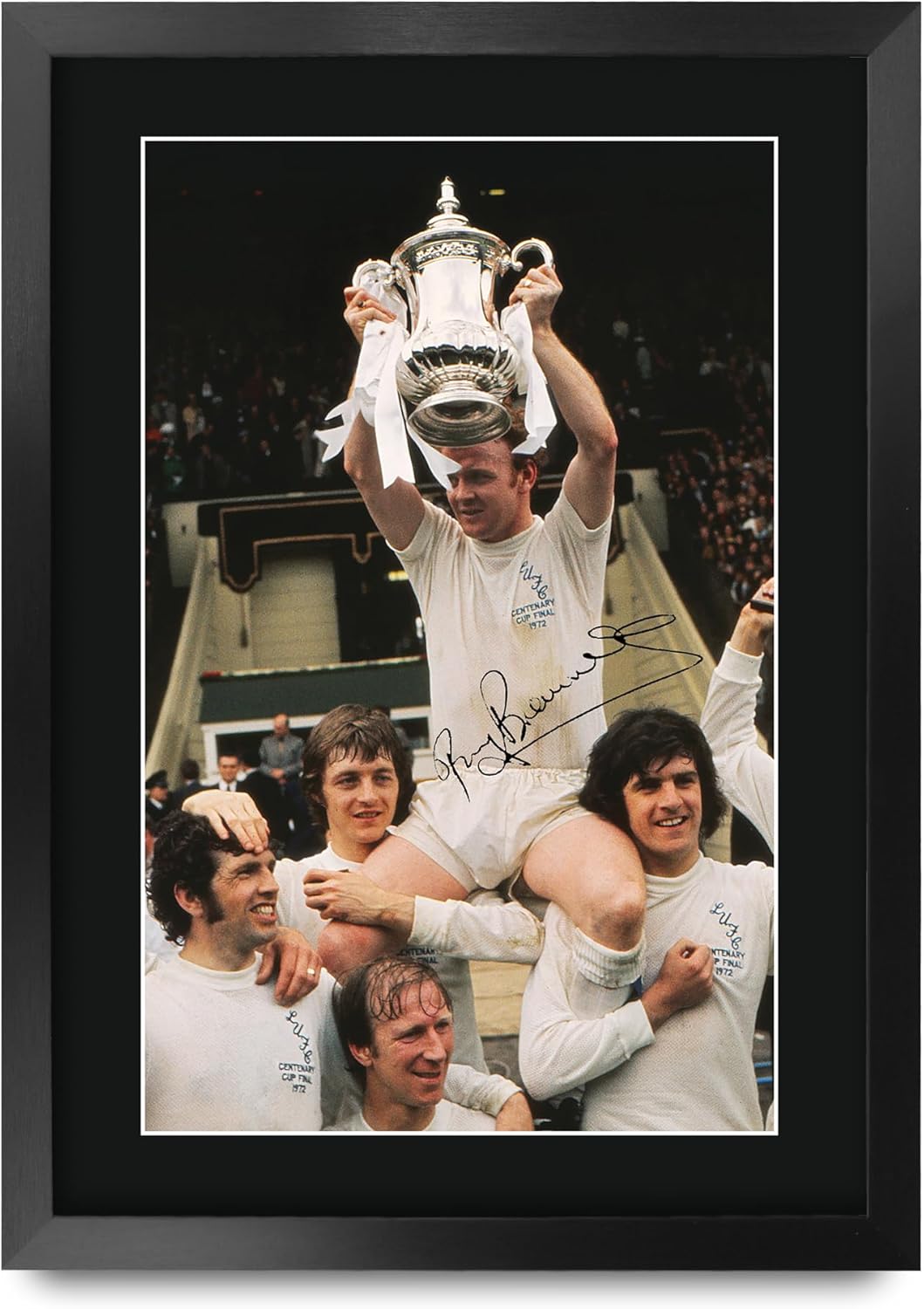 Thumbnail 6 de HWC Trading FR A3 Billy Bremner Leeds United framed signed autograph picture (A3 gift for football fans)