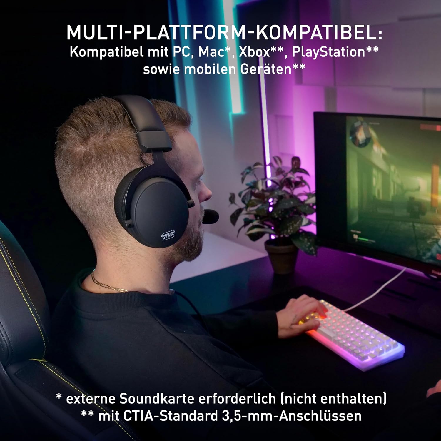 Thumbnail 5 de Xtrfy H2 Profi Gaming-Headset 53 mm