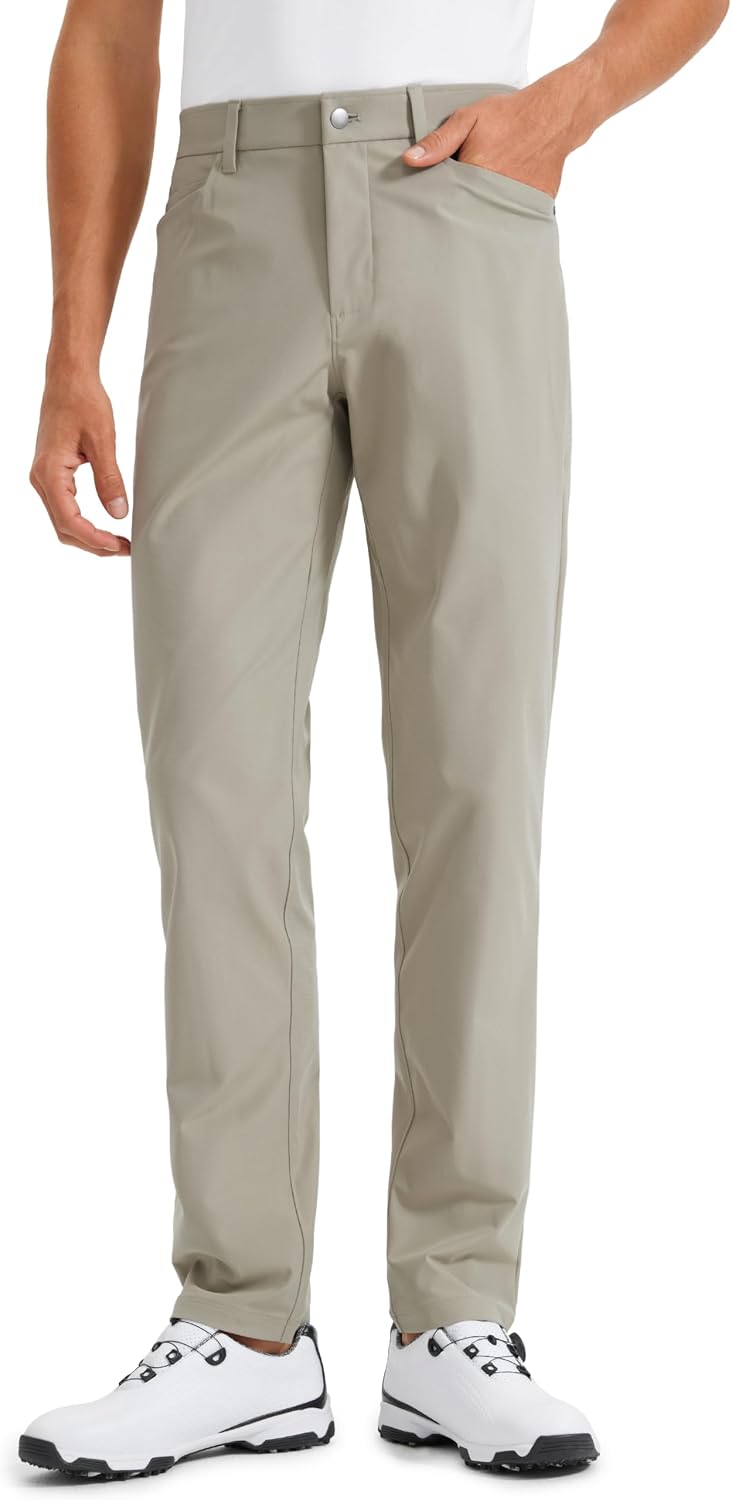 Detalle de Pantalon de golf CRZ YOGA All Day Comfy pour homme à 5 poches – séchage rapide et extensible