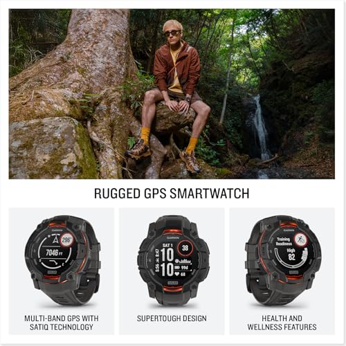 Detalle de Garmin Instinct 3 Solar 50 mm: Reloj GPS con luz integrada y监 Health tracking