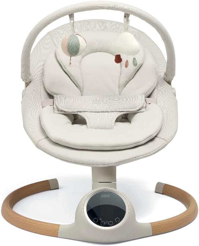 Detalle de Mamas & Papas Alto Smart Baby Swing (Cashmere): touchscreen, 5 speeds, Bluetooth and remote