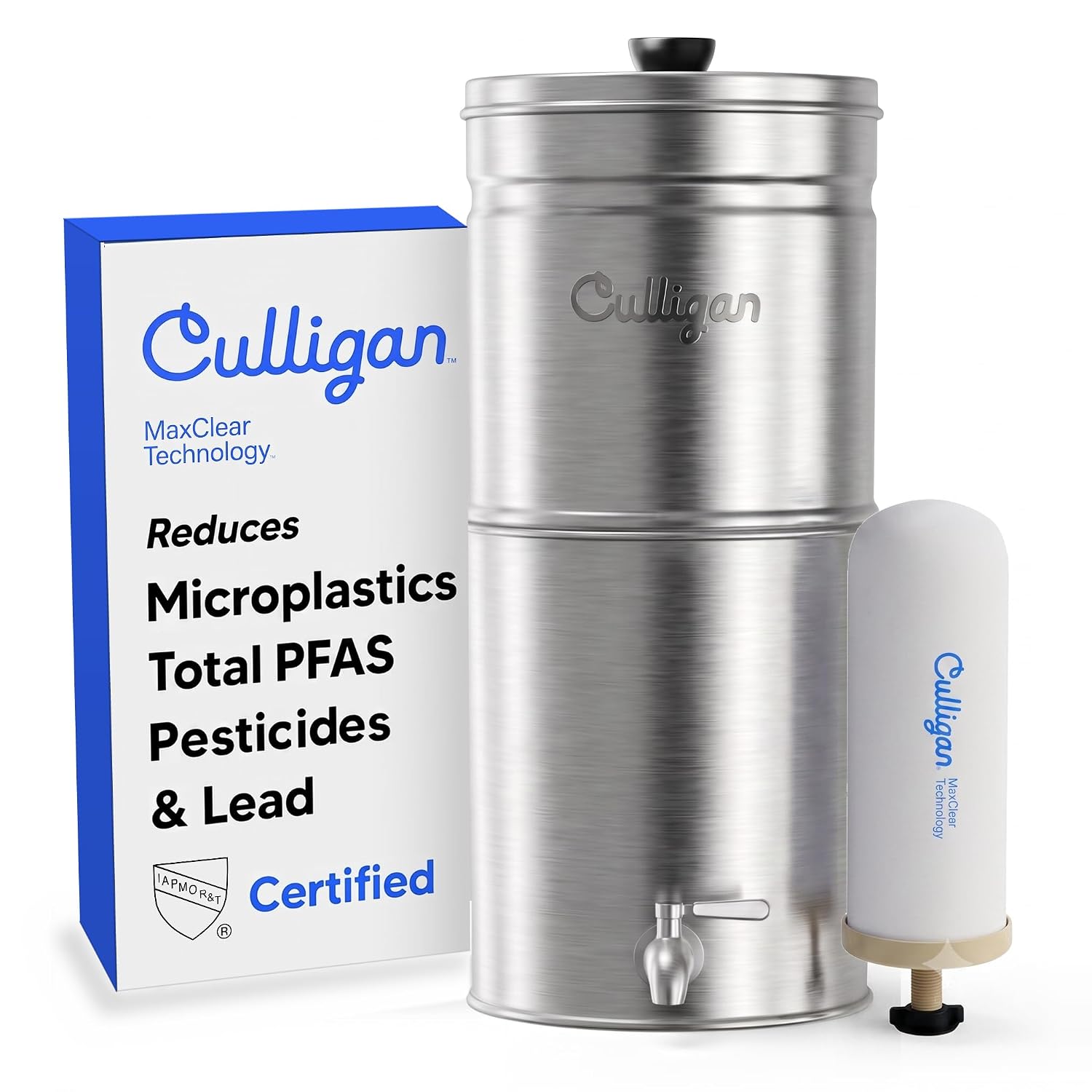 Detalle de Culligan MaxClear 2.25 Gallon Gravity Water Filter System with 1 Ceramic Filter