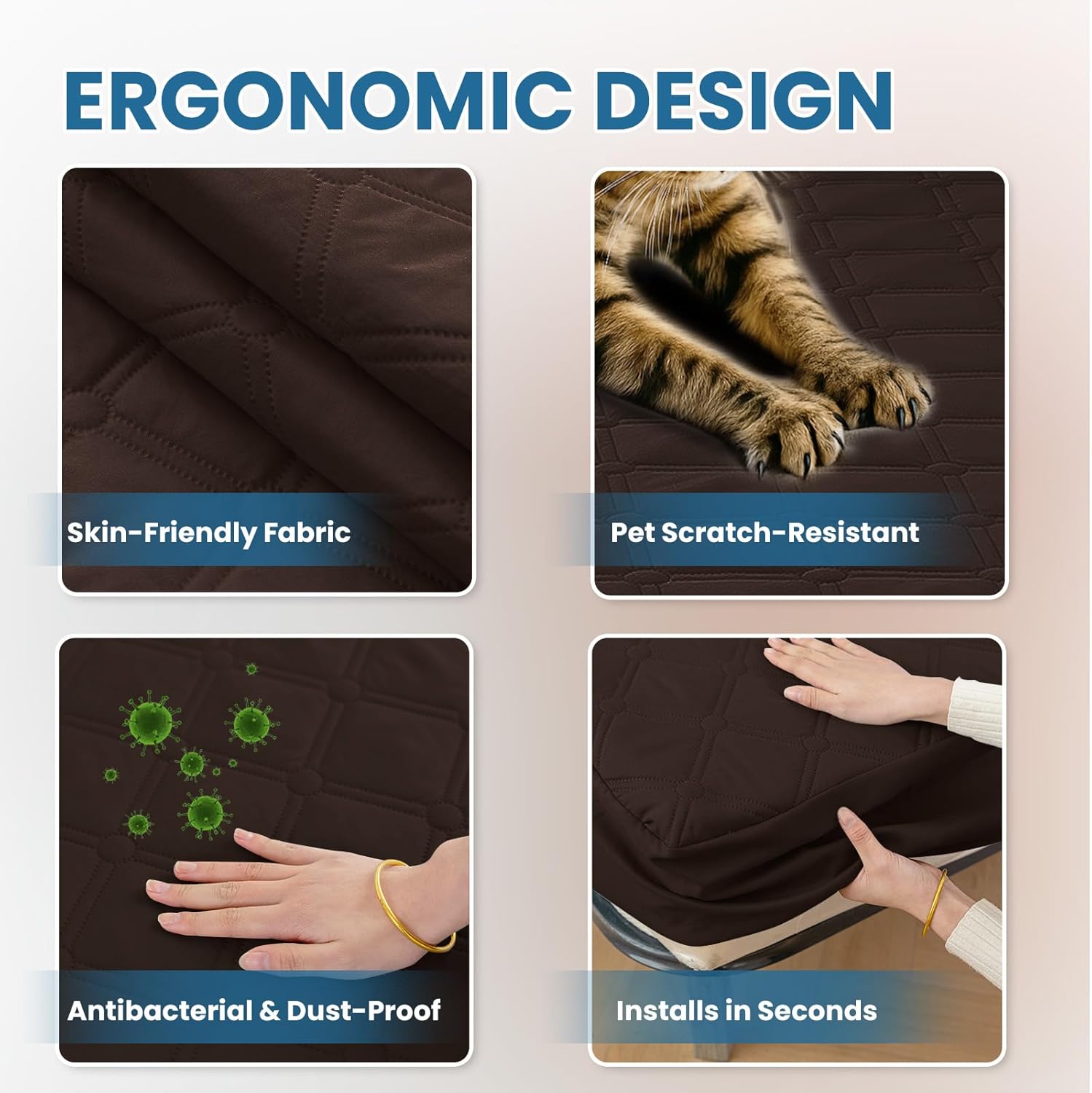 Thumbnail 4 de Ystyle Protege Matelas Impermeable 90x200 cm – 360° de Protection et Confort Matelassé
