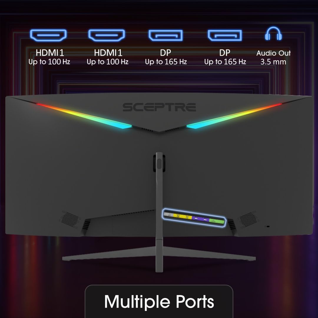 Detalle 2 de Sceptre 34-inch curved ultrawide WQHD 180Hz