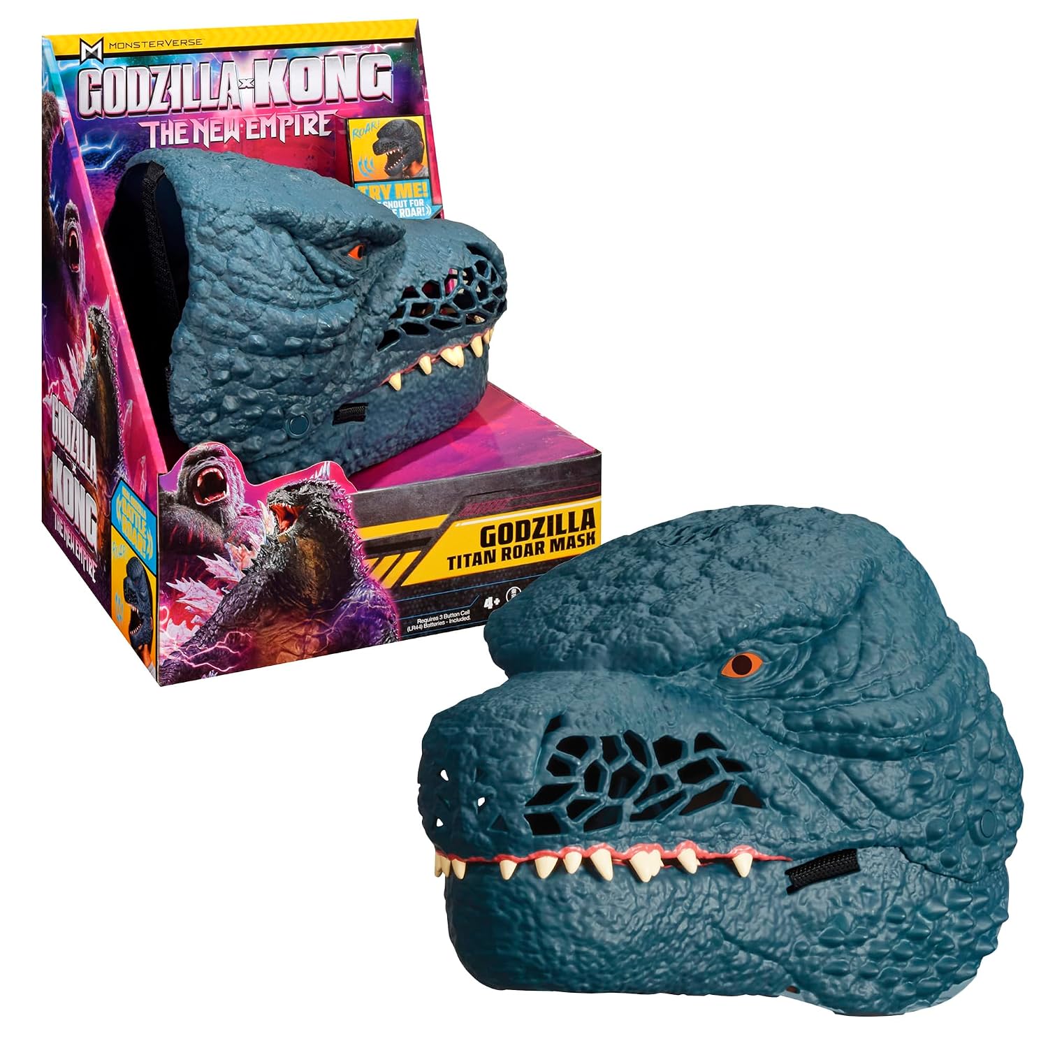 Detalle de MonsterVerse - Masque Godzilla x Kong MN3063 avec sons activés par le mouvement de la mâchoire