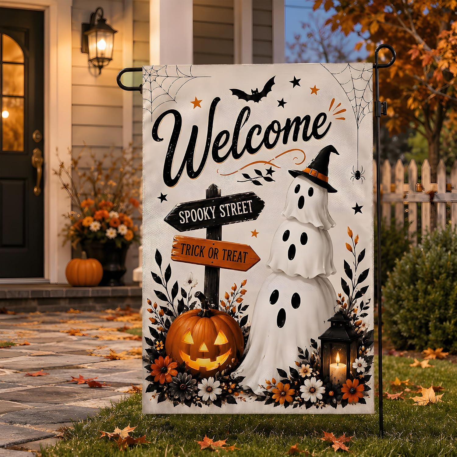 Detalle 2 de Halloween Garden Flag, Spun Polyester