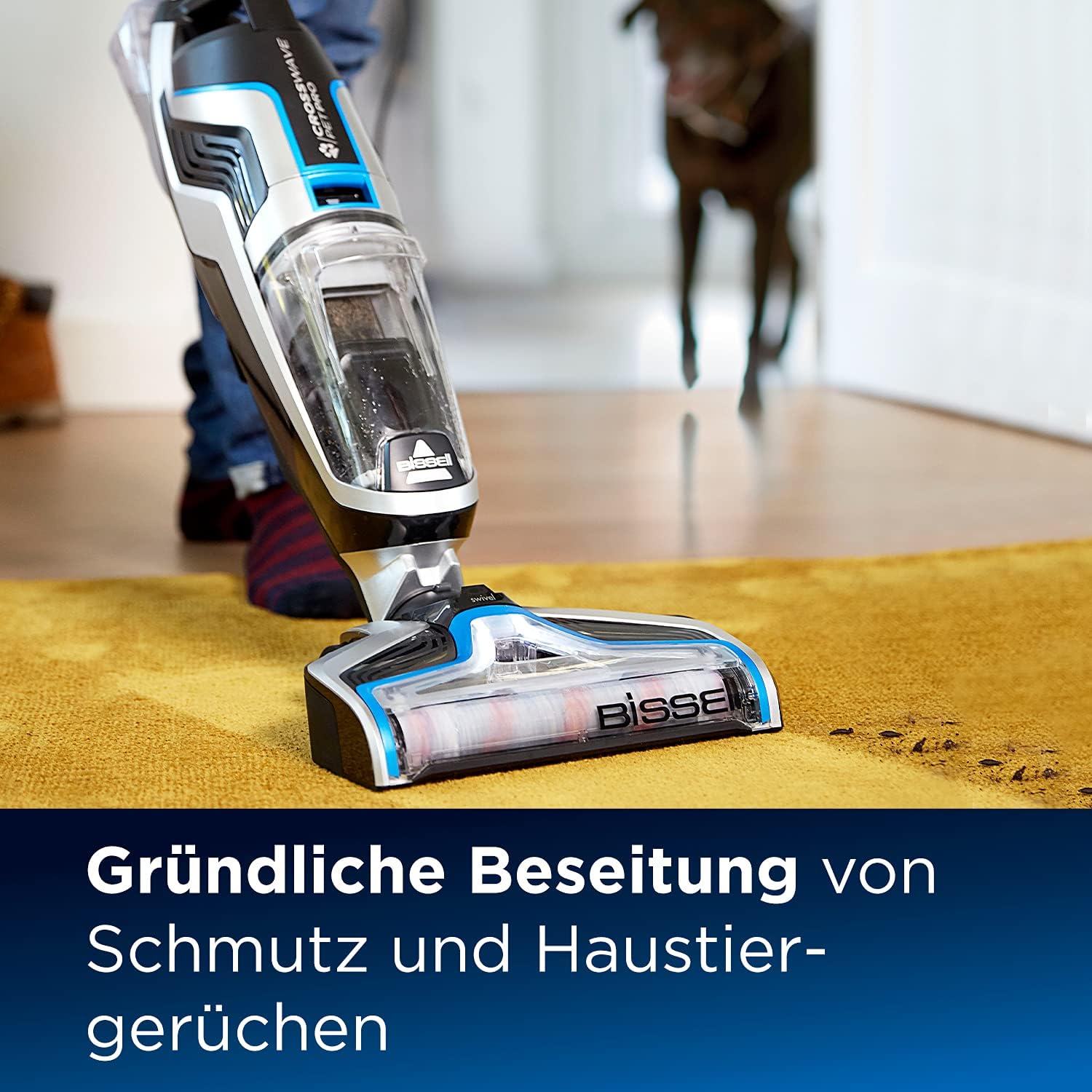 Detalle de BISSELL Natural Pet Mehrflächen-Bodenreinigungslösung 2 l – haustierfreundliche, pflanzenbasierte Reinigung für CrossWave & SpinWave