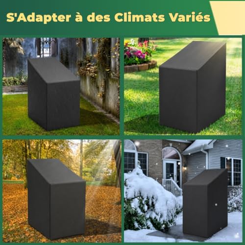 Thumbnail 7 de JTNero Housse de chaise de jardin noire