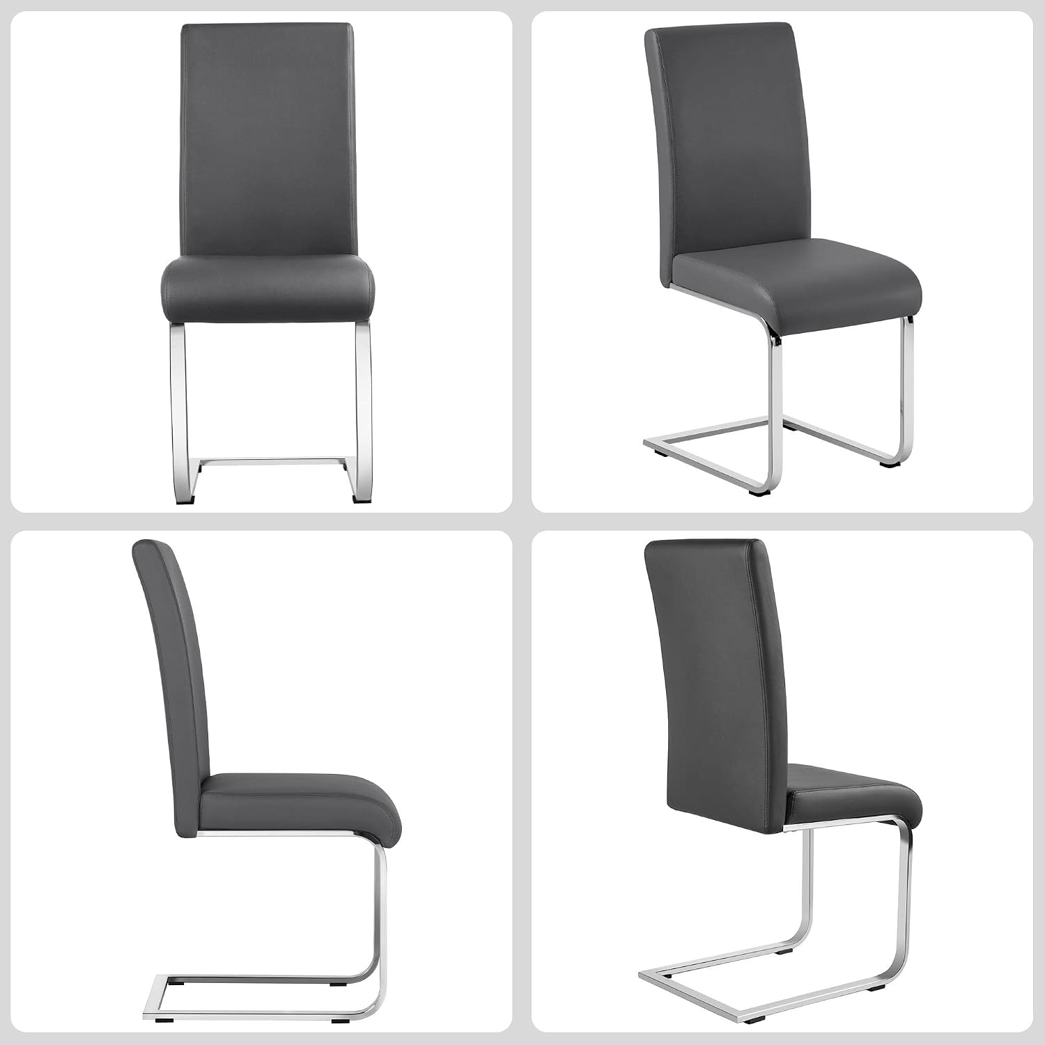 Detalle 2 de Yaheetech Dining Chairs, Faux Leather