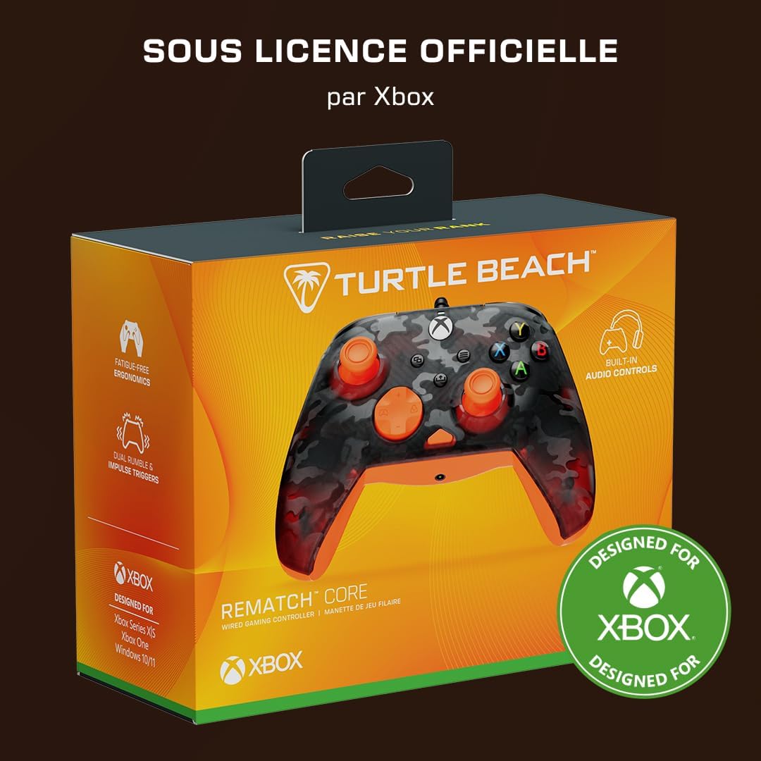 Thumbnail 6 de Turtle Beach Rematch Core Ghost Camo manette filaire 3 m