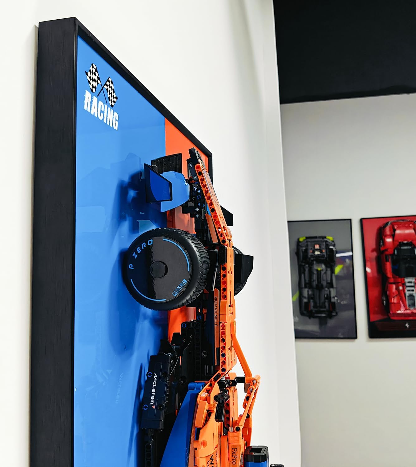 Thumbnail 6 de icuanuty Display Wallboard for Lego Technic F1 42141 – Wall Mount Display Frame (17.7 x 29.5 in)