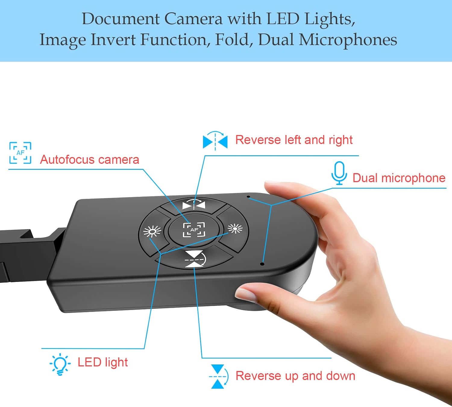 Thumbnail 2 de PAKOTOO 8MP USB Visualiser for A3/A4 Document Camera