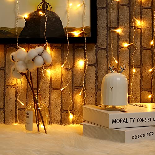 Detalle de Zorela 600 LED 6Mx3M Tenda Luminosa Natale IP44: luci di Natale impermeabili, esterno/interno, 8 modalità