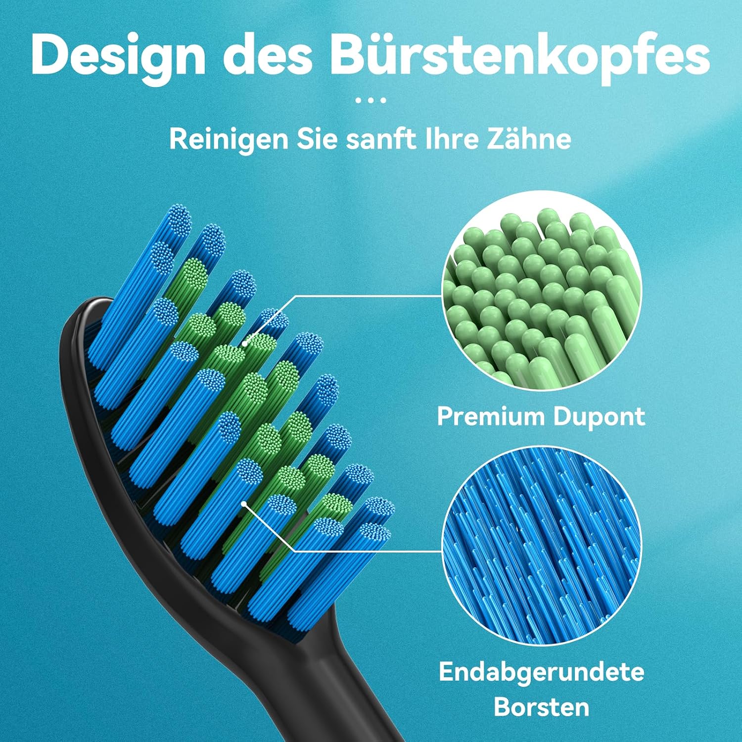 Detalle 1 de Lächen Schallzahnbürste 4 Aufsteckbürsten