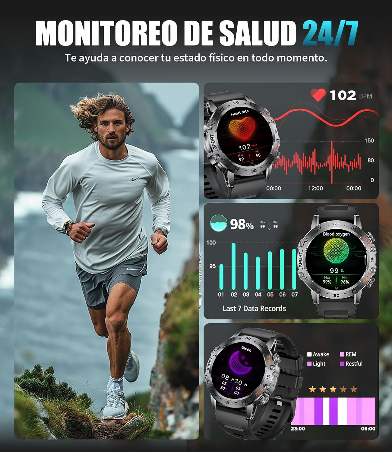 Thumbnail 5 de LIGE Reloj Inteligente Hombre con Llamadas y Monitor Fitness