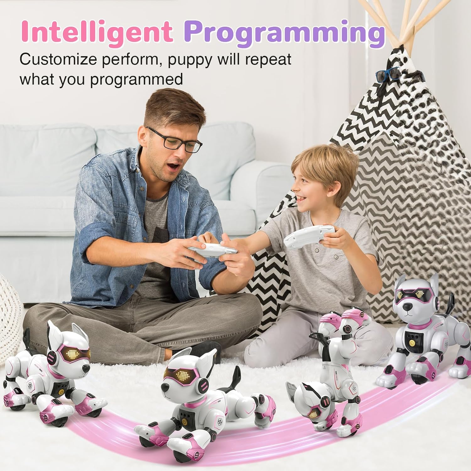 Detalle de PRANITE Cane Robot: Robot Cane Programmabile e Telecomandato per Bambini